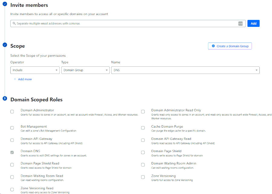 Add members to Domain Manager Group