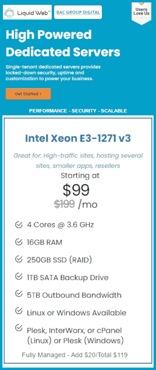 Liquid Web dedicated server
