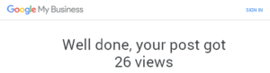 your post got 26 views